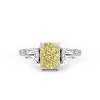 18ct White Gold A Summer's Day Colored Lab Diamond Ring (4 Ct. Tw.) side right image one