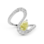 18kt White Gold The Sun and the Stars Colored Lab Diamond Ring (1 3/4 Ct. Tw.) front image