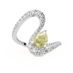 18kt White Gold The Sun and the Stars Colored Lab Diamond Ring (1 3/4 Ct. Tw.) left