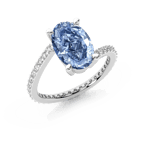 Platinum Skyborne Colored Lab Diamond Ring (3 Ct. Tw.) front image