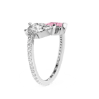 14kt White Gold Day and Night Colored Lab Diamond Ring (3 Ct. Tw.) right