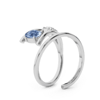 Platinum Before the Rainbow Colored Lab Diamond Ring (1 Ct. Tw.) right
