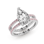 14ct White Gold Aurora Colored Lab Diamond Ring (3 Ct. Tw.) front image
