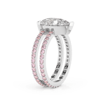 14ct White Gold Aurora Colored Lab Diamond Ring (3 Ct. Tw.) standing product image one