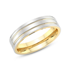 9ct Yellow Gold Passion Blend Men's Band left