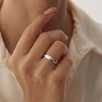 10kt Yellow Gold Infinite Love Couple Rings (1/50 Ct. Tw.) her model