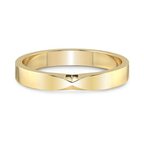 9ct Yellow Gold Everlasting Bow Men's Band front image