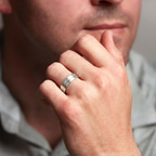 9ct Yellow Gold Forever Love Couple Rings model