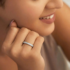 9ct Yellow Gold Classic His & Her Couple Rings her model