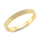 9ct Yellow Gold Signature Men's Band left