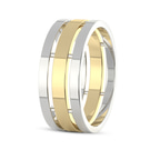 9ct Yellow Gold Unfading Love Couple Rings (1/4 Ct. Tw.) left