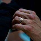 9ct Yellow Gold Immortal Love Couple Rings model