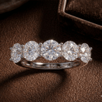 10kt Yellow Gold Valentina Round Lab Diamond Anniversary Band (1/2 Ct. Tw.) color product image one