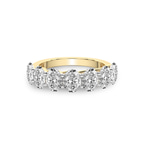 9ct Yellow Gold Maura Oval Lab Diamond Anniversary Band (2 Ct. Tw.) front image