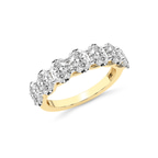 9ct Yellow Gold Maura Oval Lab Diamond Anniversary Band (2 Ct. Tw.) right