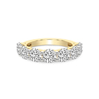 9ct Yellow Gold Raquel Round Lab Diamond Anniversary Band (4 Ct. Tw.) front image