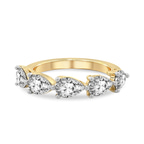 14kt Yellow Gold Penelope Pear Lab Diamond Anniversary Band (1/2 Ct. Tw.) front image