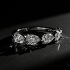 14kt Yellow Gold Penelope Pear Lab Diamond Anniversary Band (1/2 Ct. Tw.) color product image one