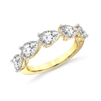 14kt Yellow Gold Penelope Pear Lab Diamond Anniversary Band (1/2 Ct. Tw.) side right image one