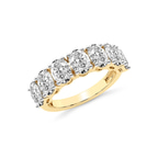 9ct Yellow Gold Blanca Oval Lab Diamond Anniversary Band (4 Ct. Tw.) side right image one