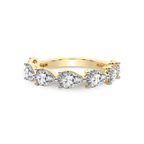 9ct Yellow Gold Estrella Pear Lab Diamond Anniversary Band (1 Ct. Tw.) front image
