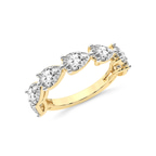 9ct Yellow Gold Estrella Pear Lab Diamond Anniversary Band (1 Ct. Tw.) right