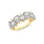 9ct Yellow Gold Juana Pear Lab Diamond Anniversary Band (1 Ct. Tw.) right