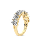 9ct Yellow Gold Rafaela Heart Lab Diamond Anniversary Band (1 Ct. Tw.) left