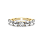 9ct Yellow Gold Belen Cushion Lab Diamond Anniversary Band (3 Ct. Tw.) front image