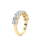 9ct Yellow Gold Belen Cushion Lab Diamond Anniversary Band (3 Ct. Tw.) standing product image one