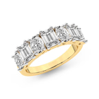 14kt Yellow Gold Daphne Oval and Emerald Lab Diamond Anniversary Band (1 Ct. Tw.) right