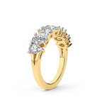 14kt Yellow Gold Elara Oval and Pear Lab Diamond Anniversary Band (4 Ct. Tw.) left