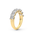 9ct Yellow Gold Hera's Diadem Princess Lab Diamond Anniversary Band (1 Ct. Tw.) left