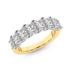 14kt Yellow Gold Minerva Oval Lab Diamond Anniversary Band (5 Ct. Tw.) right