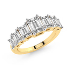 10kt Yellow Gold Aphrodite Emerald Lab Diamond Anniversary Band (4 Ct. Tw.) right