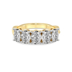 9ct Yellow Gold Serafina Oval Lab Diamond Anniversary Band (1 Ct. Tw.) front image