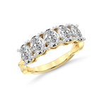 9ct Yellow Gold Serafina Oval Lab Diamond Anniversary Band (1 Ct. Tw.) right