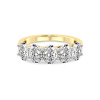 9ct Yellow Gold Fairleigh Oval Lab Diamond Anniversary Band (2 Ct. Tw.) front image