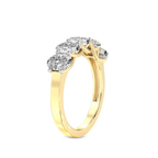 9ct Yellow Gold Fairleigh Oval Lab Diamond Anniversary Band (2 Ct. Tw.) left