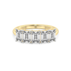14kt Yellow Gold Ophelia Emerald Lab Diamond Anniversary Band (3 Ct. Tw.) front image