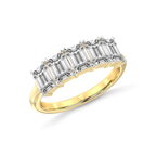 14kt Yellow Gold Ophelia Emerald Lab Diamond Anniversary Band (3 Ct. Tw.) right