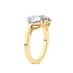 10kt Yellow Gold Meg Two Stone Pear and Heart Toi et Moi Lab Grown Diamond Ring (1 Ct. Tw.) standing product image one