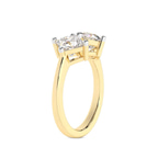 10kt Yellow Gold Luisa Two Stone Round and Princess Toi et Moi Lab Grown Diamond Ring (1 Ct. Tw.) left
