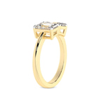 14kt Yellow Gold Itzel Two Stone with Both Emeralds Toi Et Moi Lab Grown Diamond Ring (4 Ct. Tw.) left