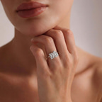 10kt Yellow Gold Atana Two Stone Emerald and Pear Toi Et Moi Lab Grown Diamond Ring (2 Ct. Tw.) model