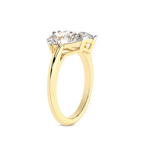 14kt Yellow Gold Malena Two Stone Radiant and Pear Toi Et Moi Lab Grown Diamond Ring (1 Ct. Tw.) standing product image one