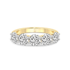 9ct Yellow Gold Camille Round Lab Diamond Anniversary Band (1/2 Ct. Tw.) front image