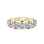 9ct Yellow Gold Eliana Oval Lab Diamond Anniversary Band (6 Ct. Tw.) front image