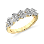 9ct Yellow Gold Eliana Oval Lab Diamond Anniversary Band (6 Ct. Tw.) right