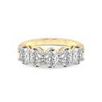 14kt Yellow Gold Portia Oval Lab Diamond Anniversary Band (1/2 Ct. Tw.) front image